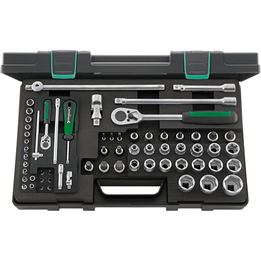 Stahlwille 96013702 86TX TORX® Socket Set 1/4", 1/2" - 63 Pieces
