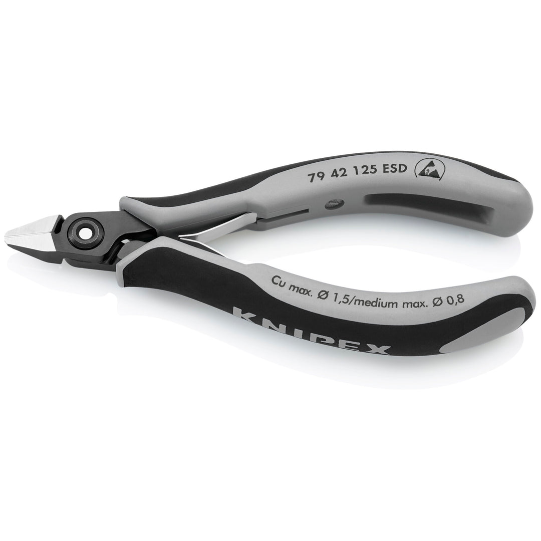 Knipex 79 42 125 ESD 5" Electronics Diagonal Cutters-ESD Handles