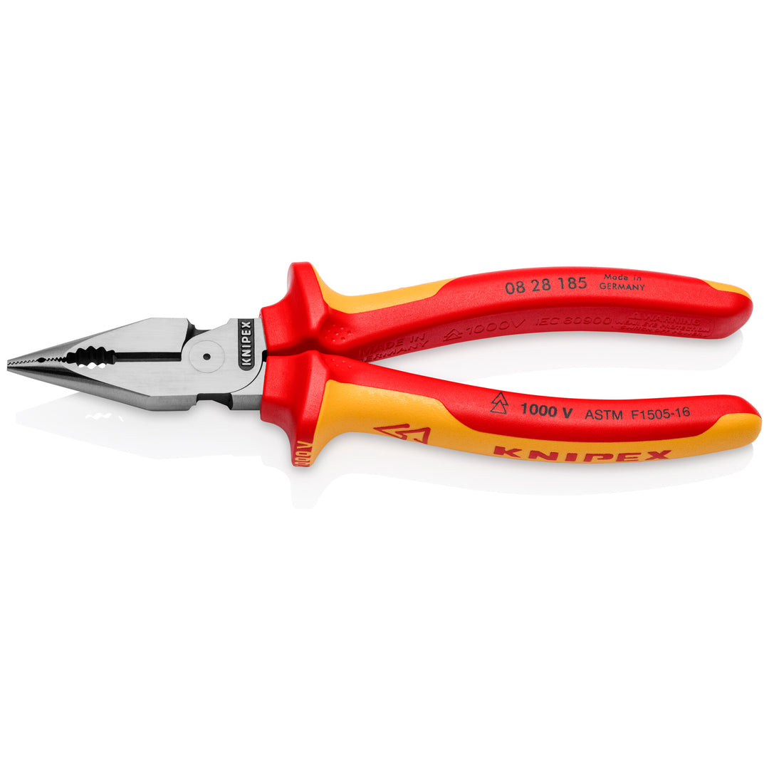 Knipex 08 28 185 US 7 1/4" Needle-Nose Combination Pliers-1000V Insulated