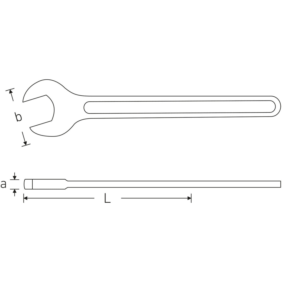 Stahlwille 40040410 Single Open Ended Wrench Spanner, 4004 41 mm