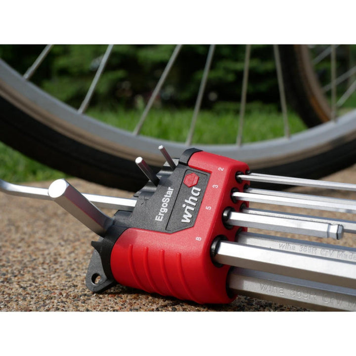 Wiha Tools 66992 MagicRing Ball End Hex L-Key Set In Holders, Inch and Metric, 22 Piece