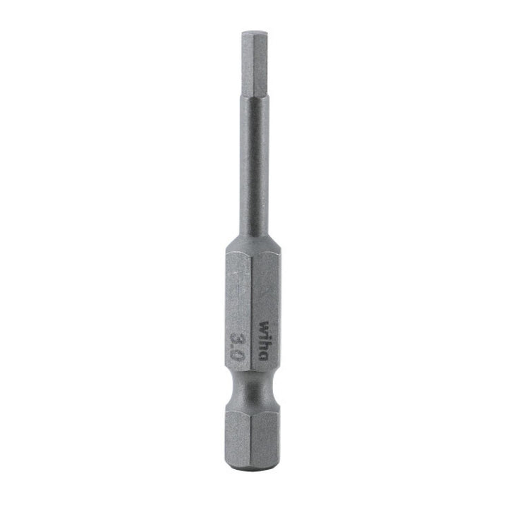 Wiha Tools 74330 Hex Metric Power Bit, 3.0 mm x 50 mm, 10 Pk.