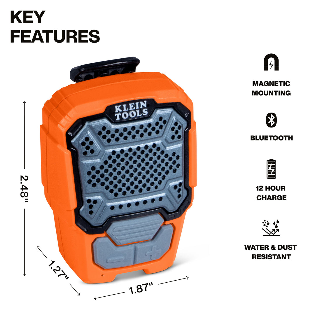 Klein Tools AEPWS1 Wearable Bluetooth Speaker