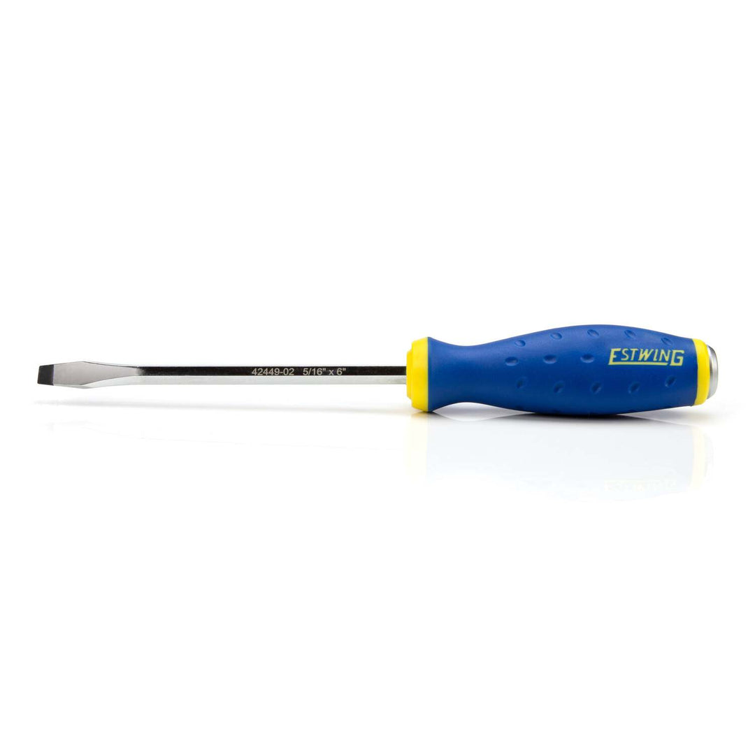 Estwing 42449-02 5/16-Inch x 6-Inch Slotted Heavy Duty Hex Shaft Demolition Screwdriver with Magnetic Tip