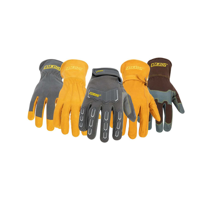 Estwing EWIMP0612 Impact Resistant Synthetic Leather Palm Work Glove with Anti-Vibration Palm, 2X-Large