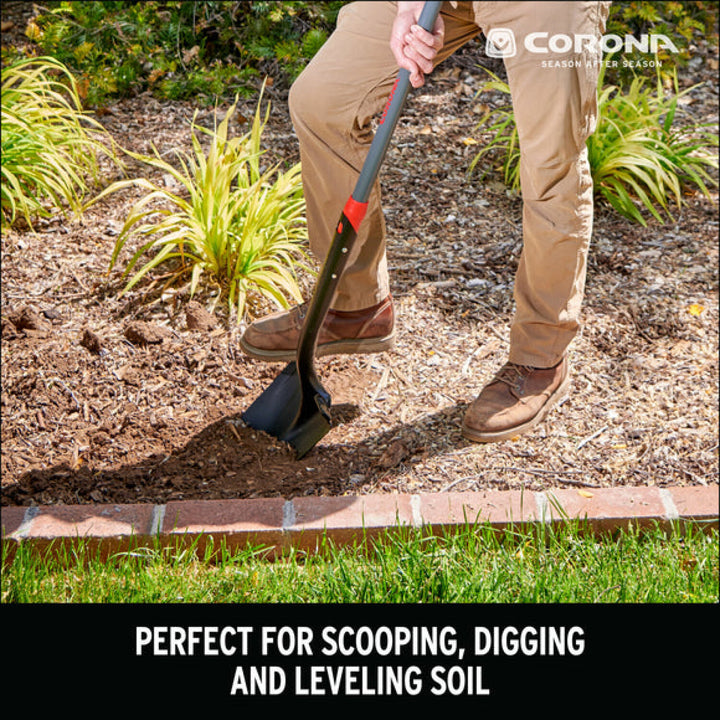 Corona SS16120  14 Round Square Point Fiberglass Handle Shovel