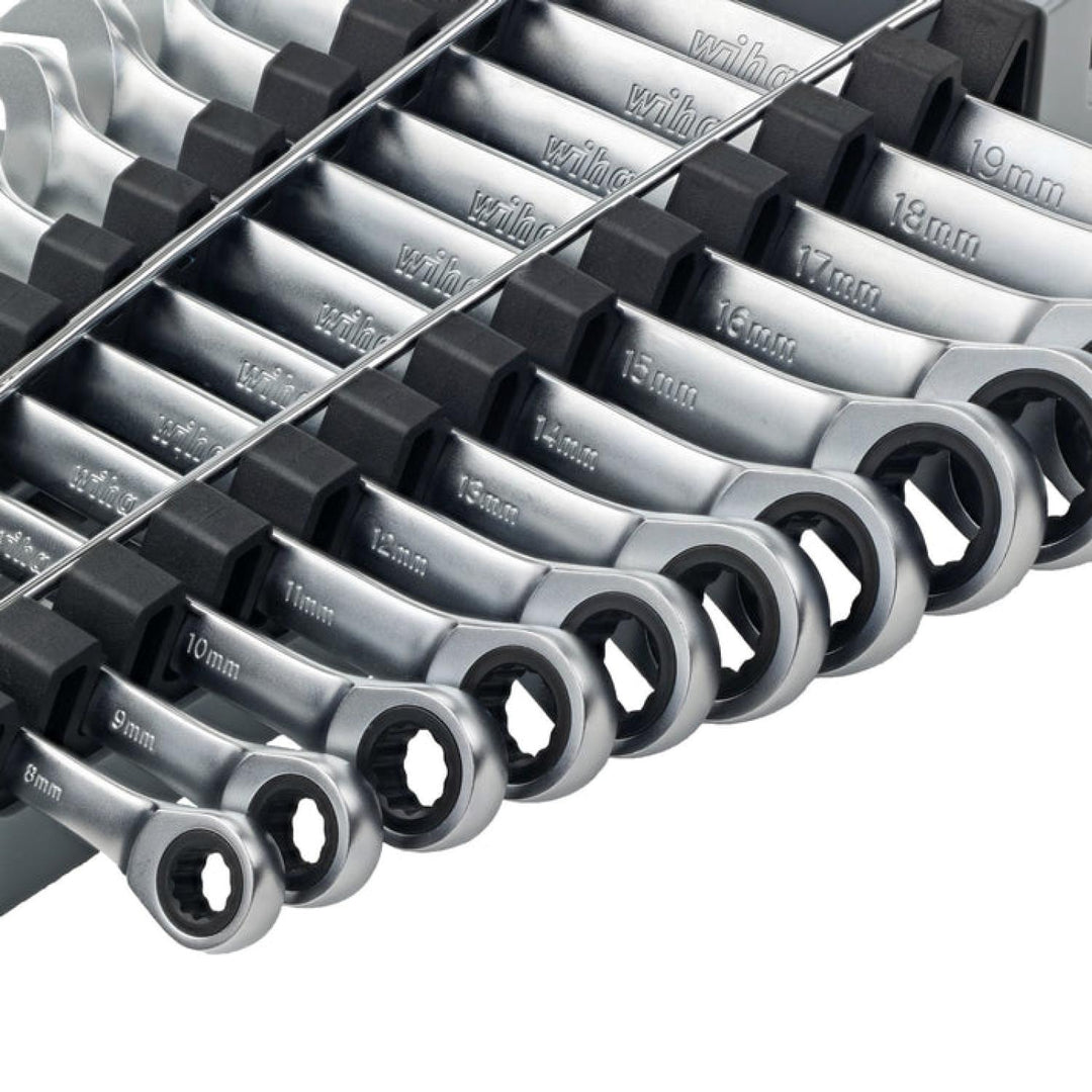 Wiha Tools 30391 Combination Metric Ratchet Wrenches, 12 Pc. Set