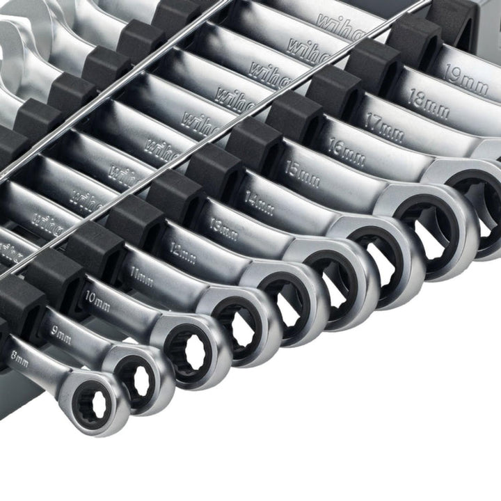 Wiha Tools 30391 Combination Metric Ratchet Wrenches, 12 Pc. Set