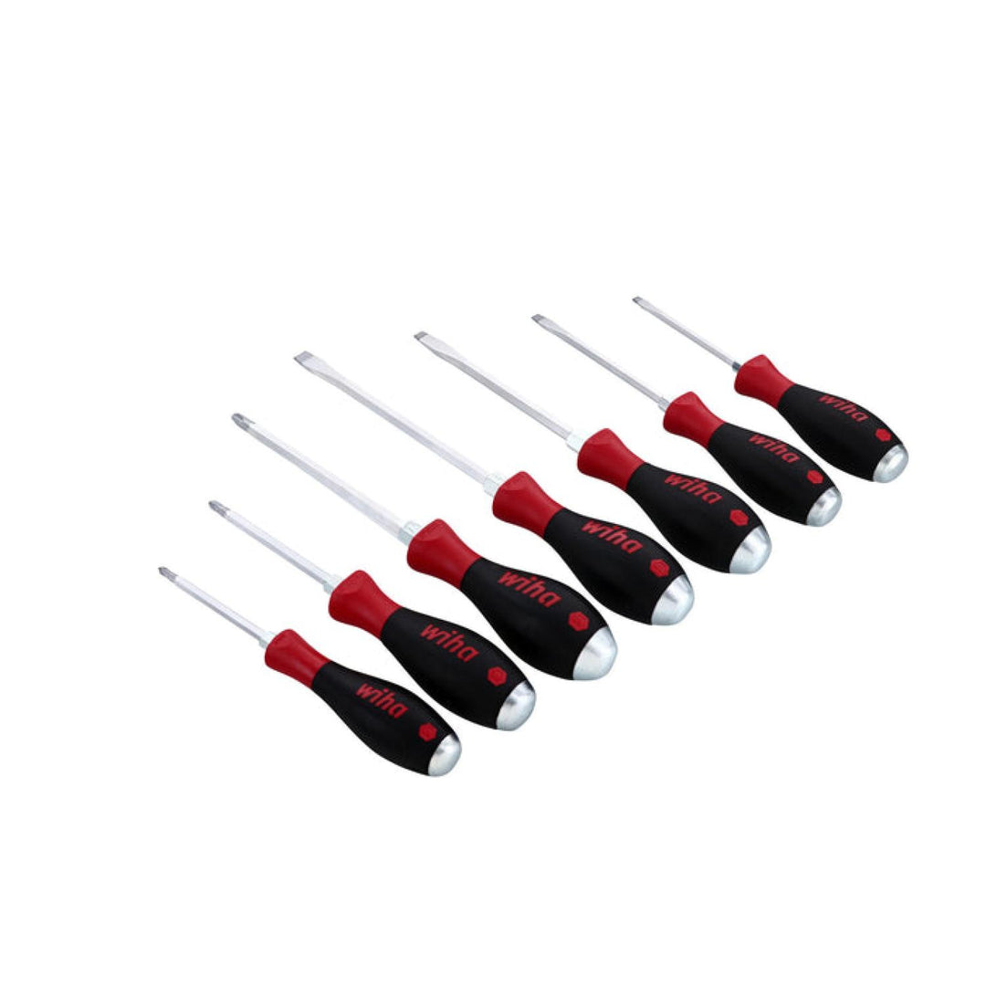 Wiha Tools 53097 Demo Screwdriver Set,Slotted/Phillips, 7 Pieces