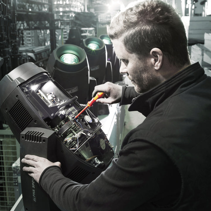 Wera 165 iSS PZ/S VDE Insulated screwdriver with reduced blade diameter for PlusMinus screws (Pozidriv/slotted), # 1 x 80 mm