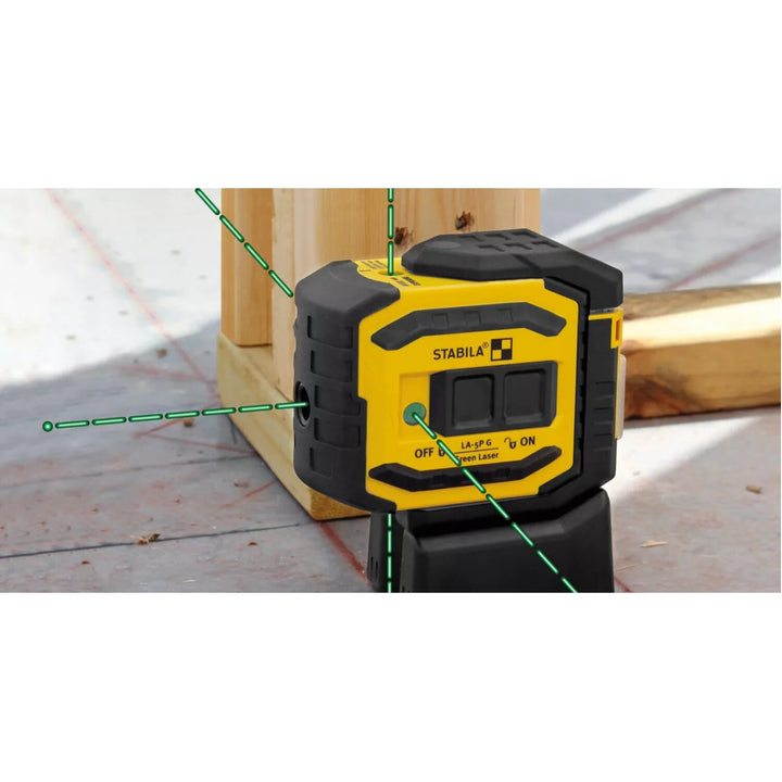 Stabila 03165 LA-5P G self-leveling, 5-Point/Dot GREENBEAM Laser