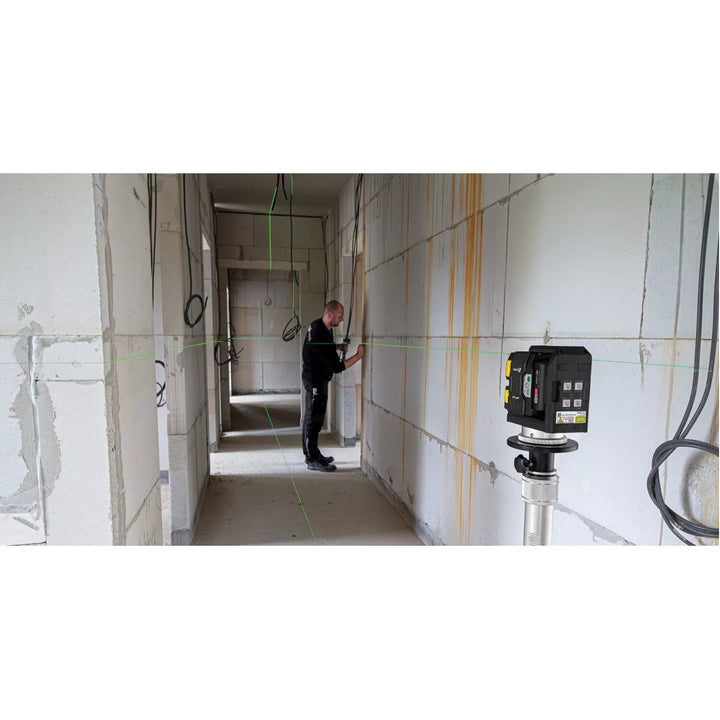 Stabila 03520 Cross-line laser LAX 500 G, 12 V system, 7-piece set, with rechargeable battery and charger