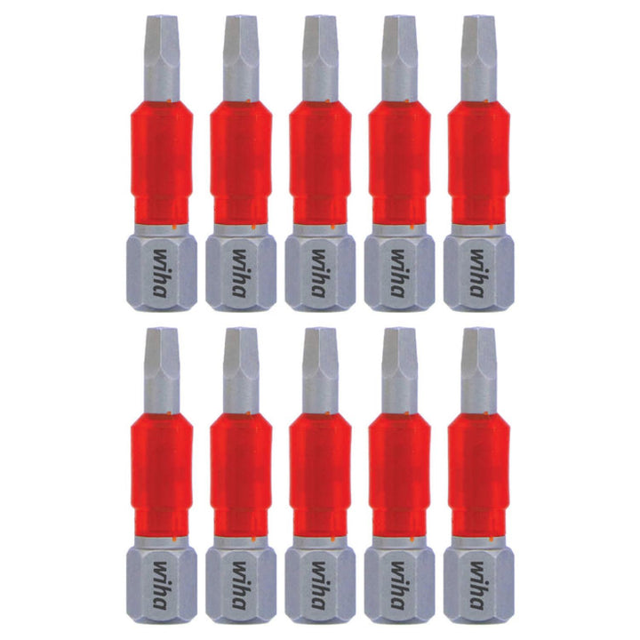 Wiha Tools 76538 MaxxTor Impact Bit Square #1 x 29mm - 10 Pack
