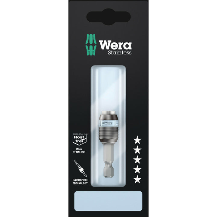 Wera 3888/4/1 K SB Rapidaptor Universal Bit Holder, stainless, 1/4" x 50 mm
