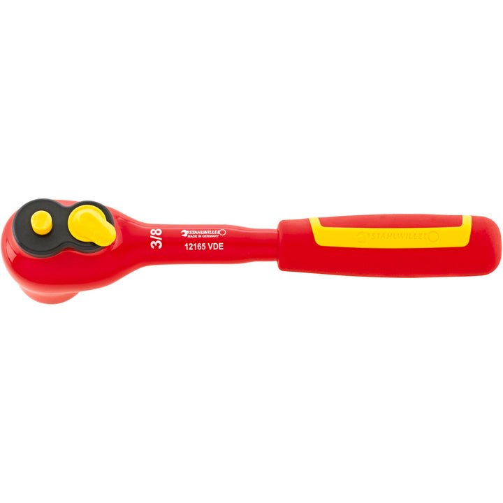Stahlwille 12430001 12165 VDE QuickRelease ratchet, fine tooth 3/8" Drive