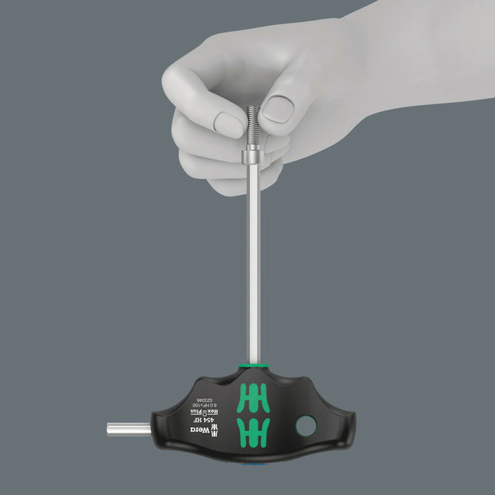 Wera 454 HF T-handle hexagon screwdriver Hex-Plus with holding function, 3 x 100 mm