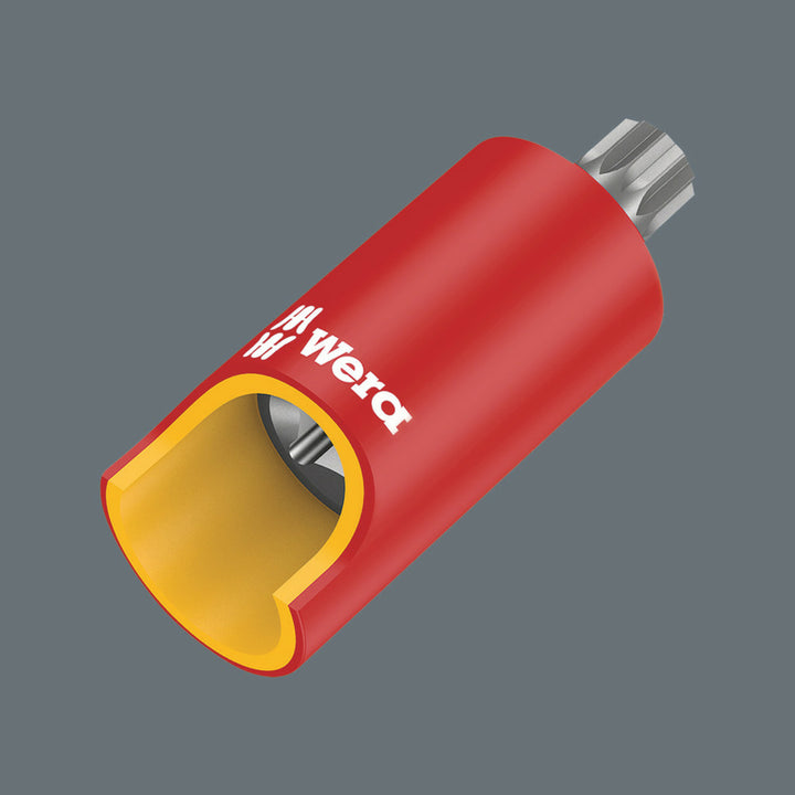 Wera 8760 B VDE XZN Zyklop bit socket, insulated, 3/8" drive, for multi-point socket screws, M 8 x 59 mm