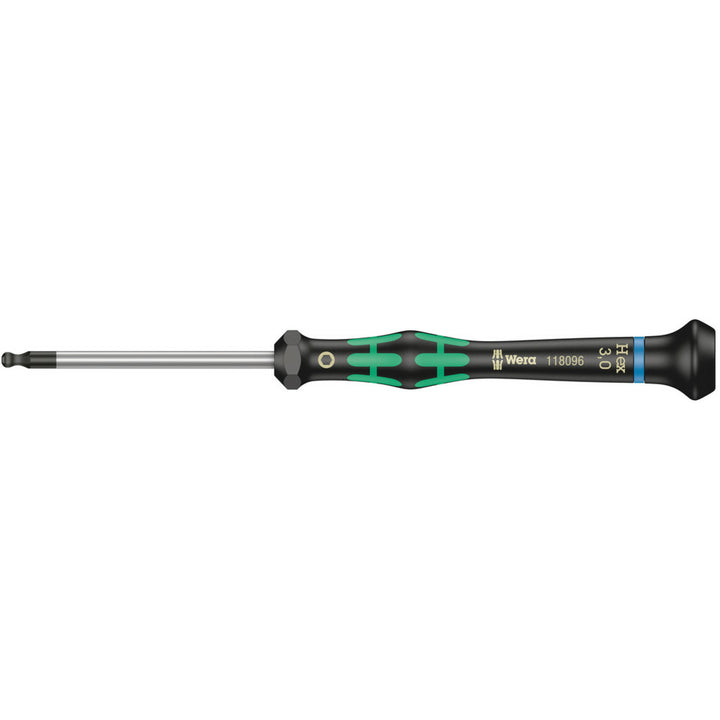 Wera 2052 Ball end hexagon screwdriver for electronic applications, 1.5 x 60 mm
