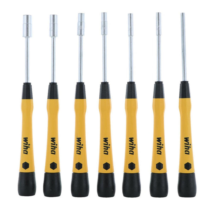 Wiha Tools 27792 8 Piece ESD Safe Precision PicoFinish Nutdriver Set Hex Inch