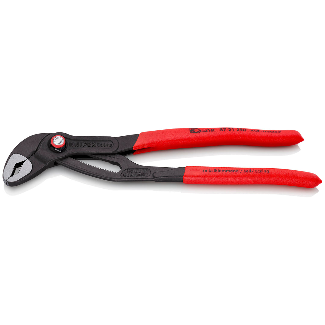 Knipex 87 21 250 SBA 10" Cobra® QuickSet Water Pump Pliers