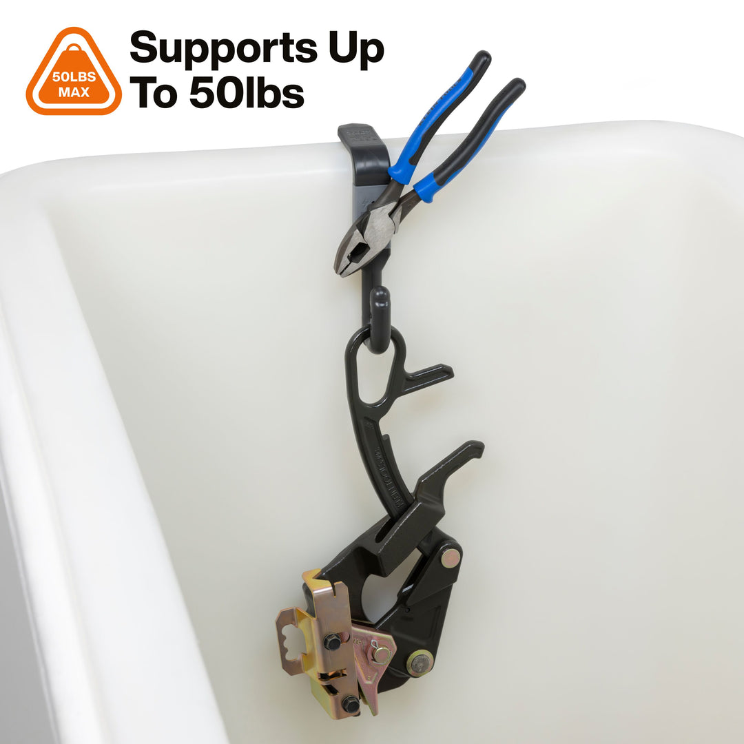 Klein Tools BC312M Magnetic Utility Bucket S-Hook, 3-Inch