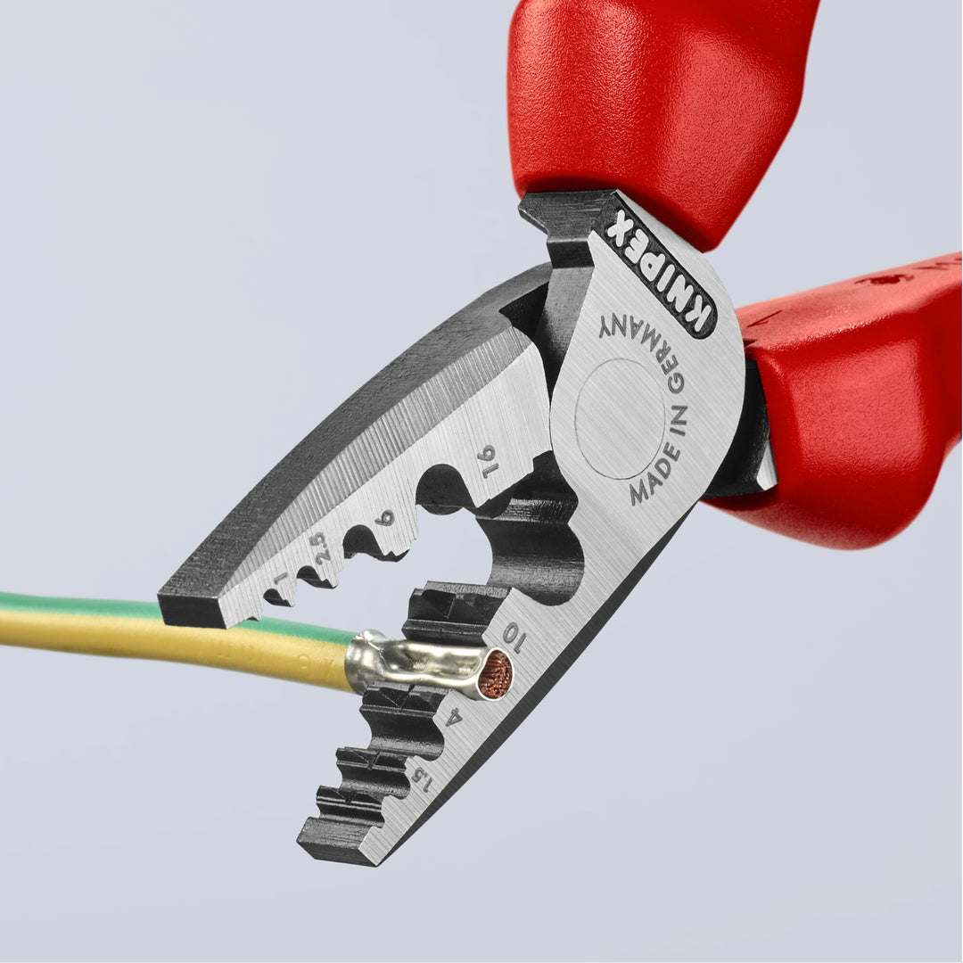 Knipex 97 72 180 7 1/4" Crimping Pliers for Wire Ferrules  - Old Version