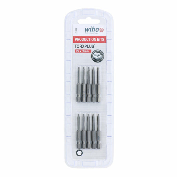 Wiha Tools 74603 TORX Plus Power Bit, IP7 x 50 mm, 10 Pk.