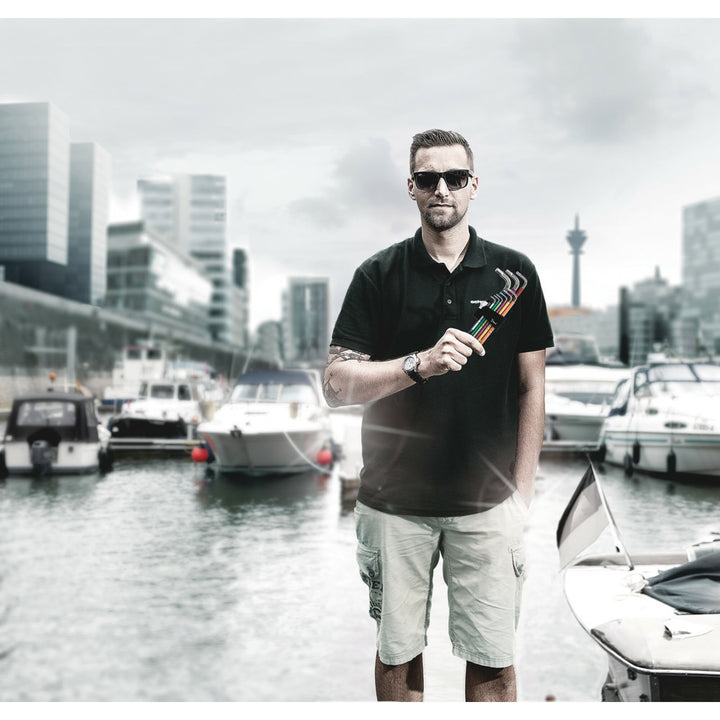 Wera 950 PKL L-key, Imperial, BlackLaser, 7/32" x 180 mm