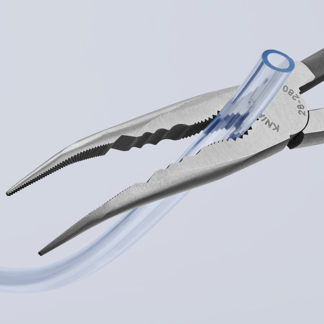 Knipex 28 81 280 11" Extra Long Needle-Nose 45° Angled Pliers