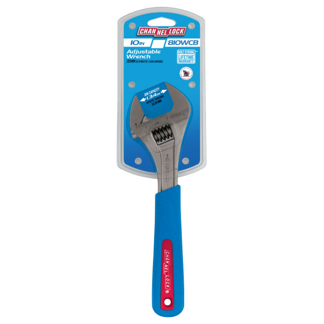 Channellock 810WCB 10-inch Code Blue Adjustable Wrench