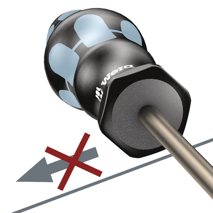 Wera 3350 PH Screwdriver for Phillips screws, stainless, PH 1 x 80 mm