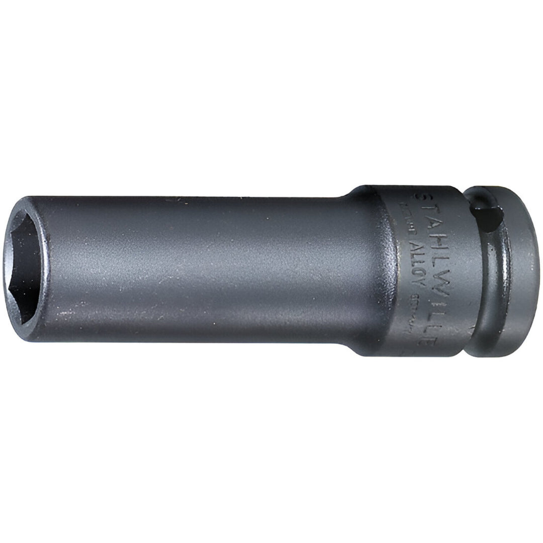Stahlwille 23090022 2309 1/2" Extra Deep 6-pt Impact Socket, 22 mm