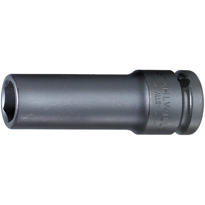 Stahlwille 23090022 2309 1/2" Extra Deep 6-pt Impact Socket, 22 mm