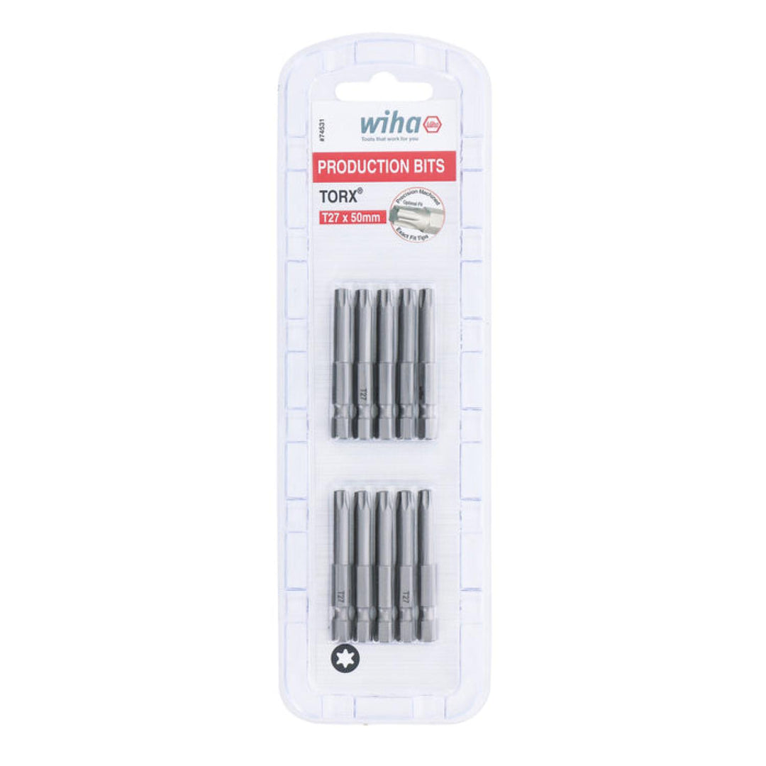 Wiha Tools 74531 TORX® Power Bit, T27 x 50 mm, 10 Pk.