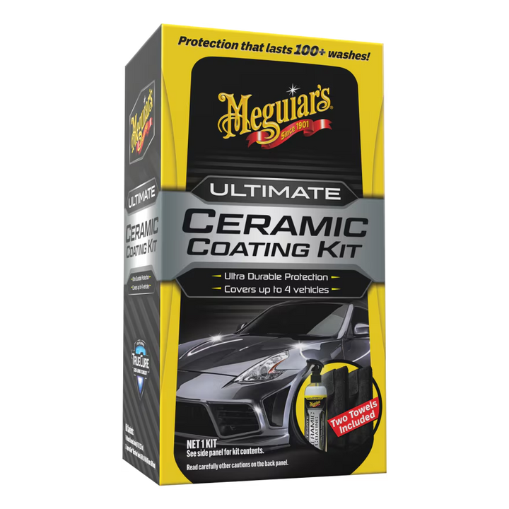 Meguiar's G240100 Ultimate Ceramic Coating Kit - Ultra-Durable Ceramic Protection, Water Beading, and Gloss