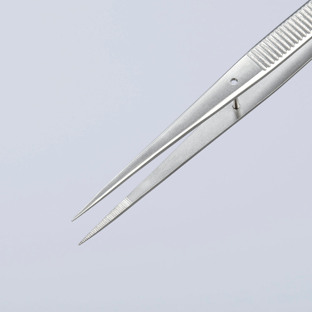 Knipex 92 22 35 6" Stainless Steel Gripping Tweezers-Pointed Tips