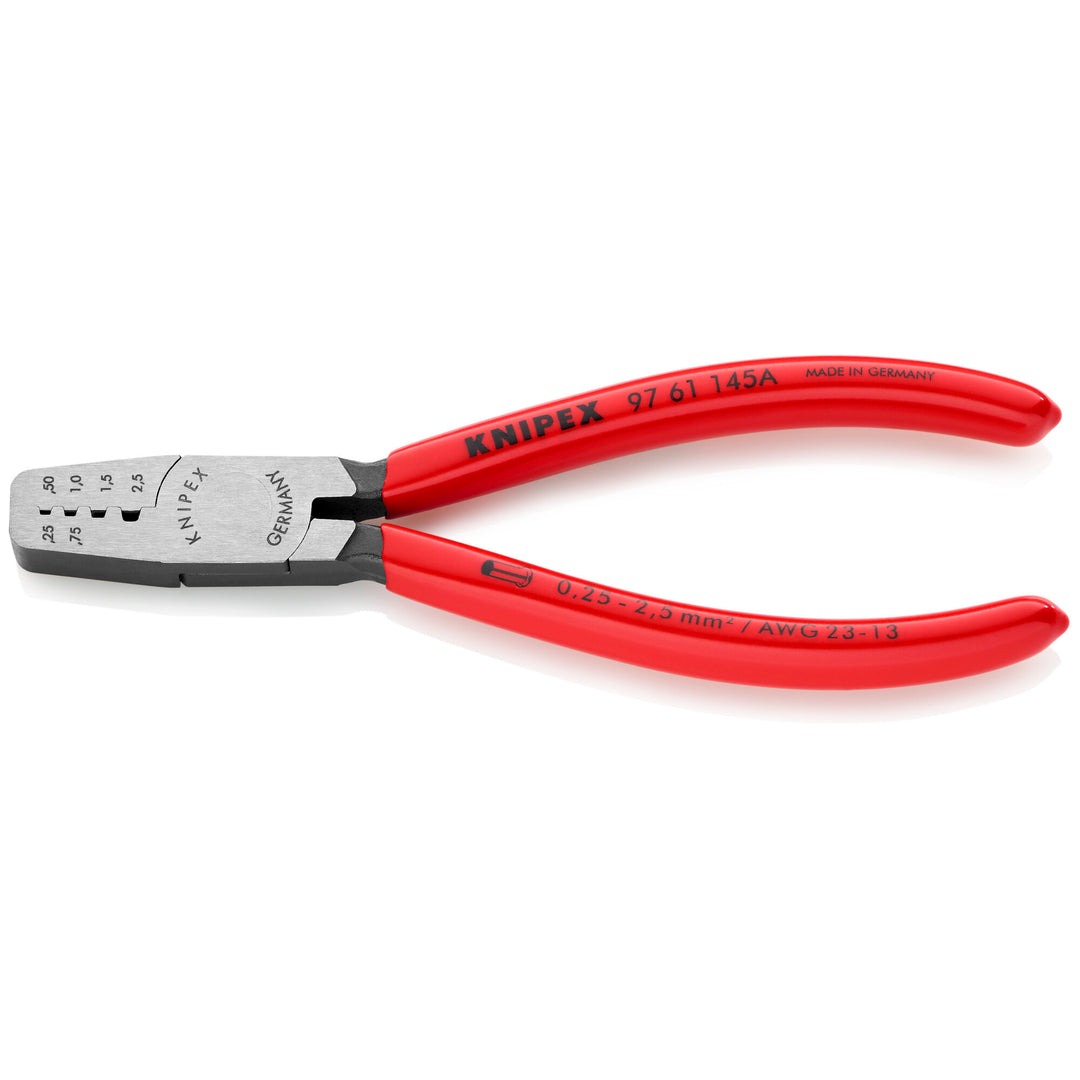 Knipex 97 61 145 A 5 3/4" Crimping Pliers for Wire Ferrules