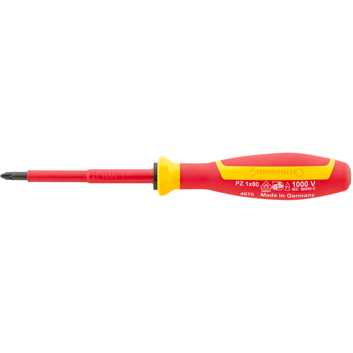 Stahlwille 46703001 4670 VDE DRALL+ #1 Pozidriv Screwdriver