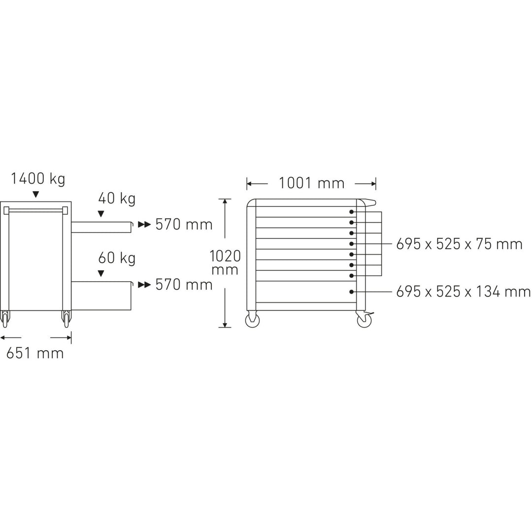 Stahlwille 81200174 Tool Trolley