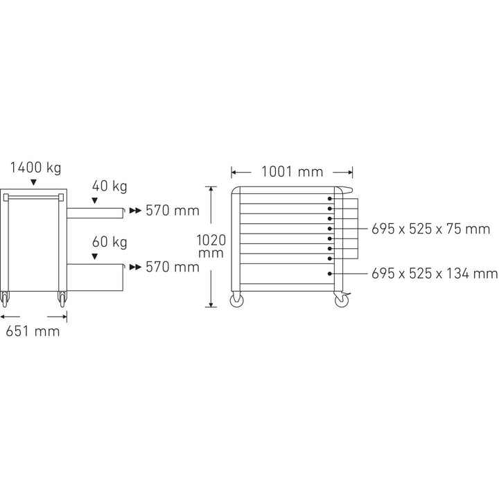 Stahlwille 81200174 Tool Trolley