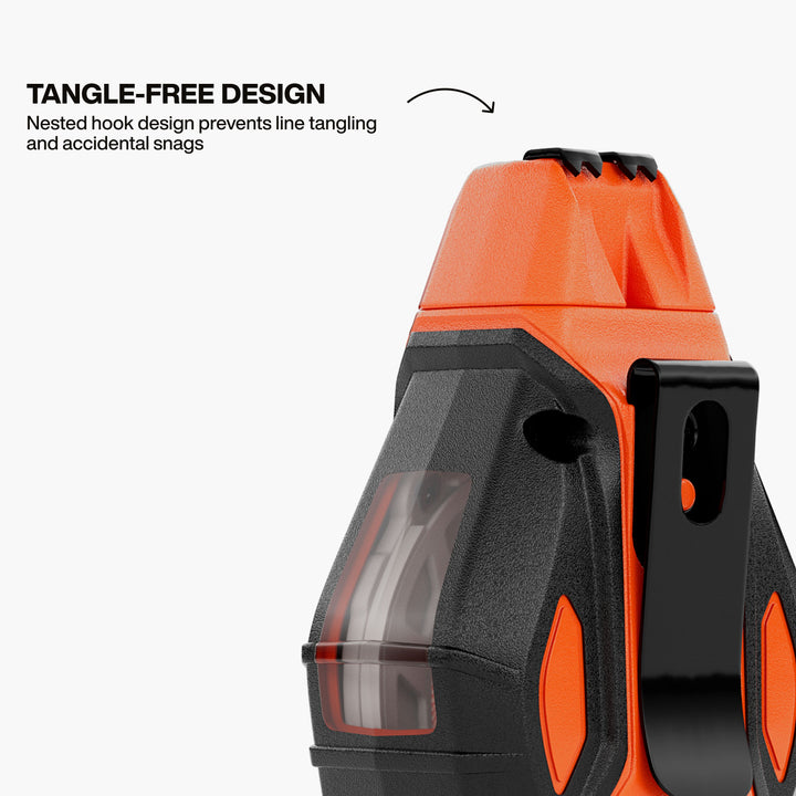 Klein Tools CHLK100S Smooth Retractable Chalk Reel, 100-Foot, with Blue Chalk Refill