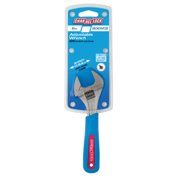 Channellock 806WCB 6-inch Code Blue Adjustable Wrench