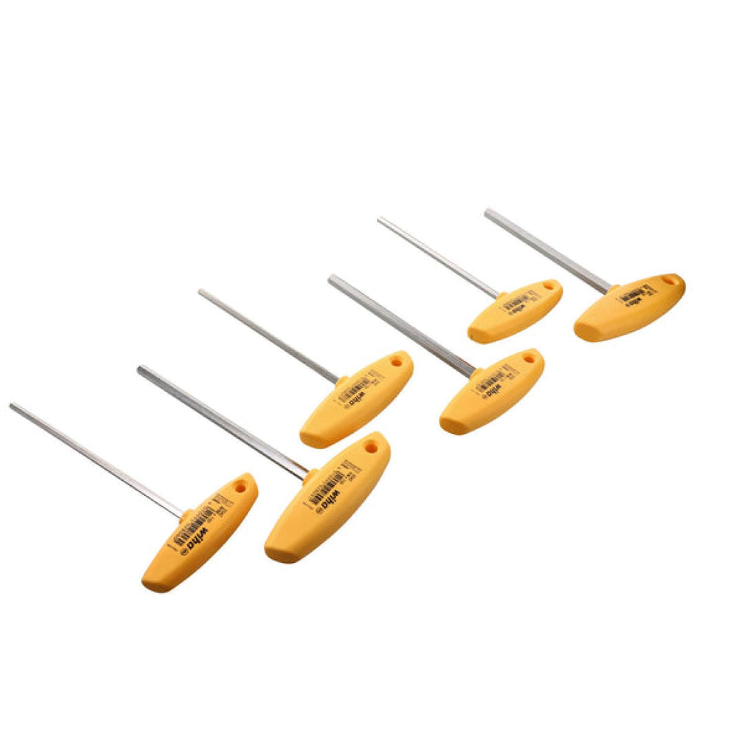 Wiha Tools 33475 6 Piece Hex SAE T-Handle Set