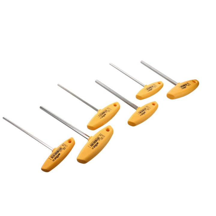 Wiha Tools 33475 6 Piece Hex SAE T-Handle Set