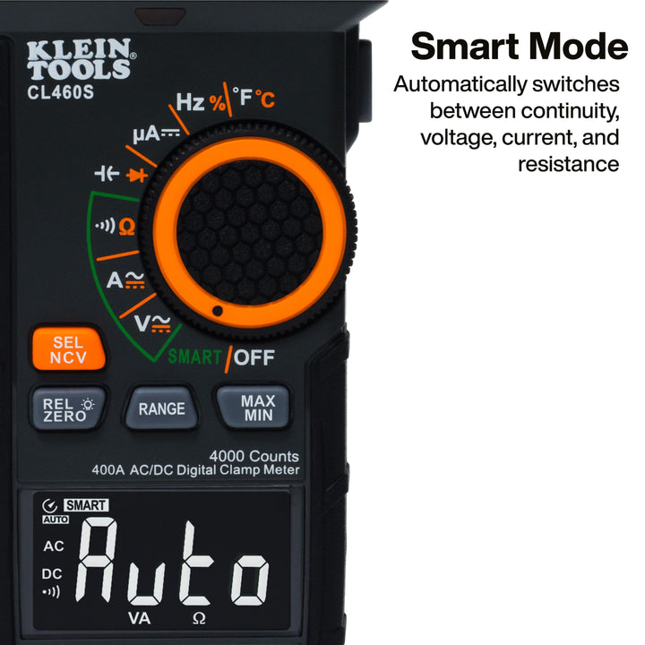 Klein Tools CL460S 400A AC/DC Auto-Ranging Smart Digital Clamp Meter