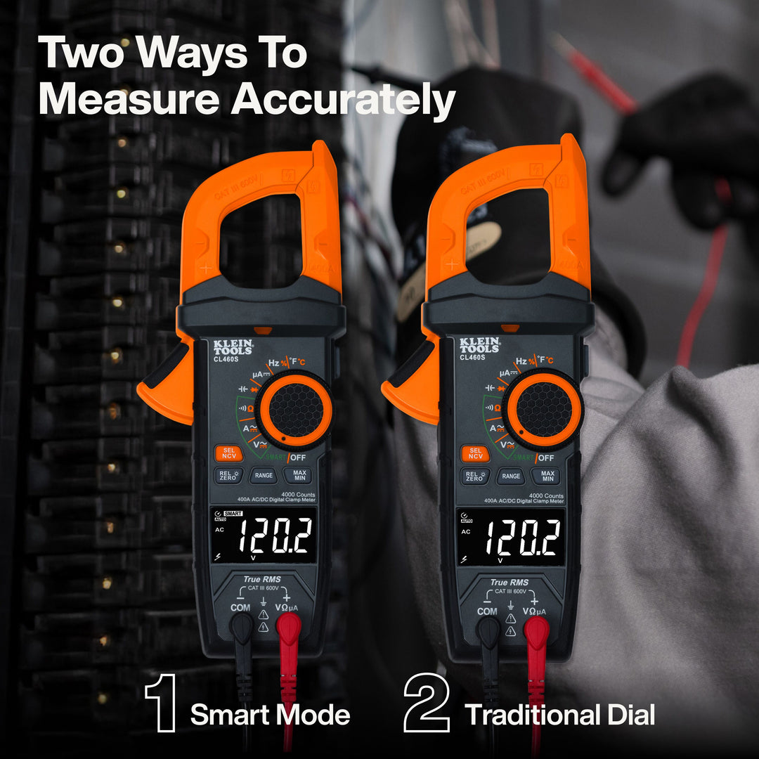 Klein Tools CL460S 400A AC/DC Auto-Ranging Smart Digital Clamp Meter