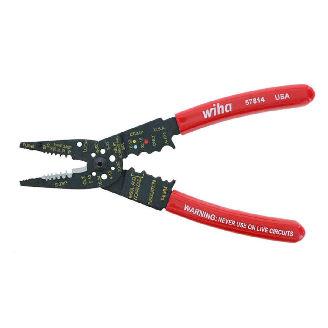 Wiha Tools 57814 578 AWG 10-22 Combo Stripper Crimper Pliers