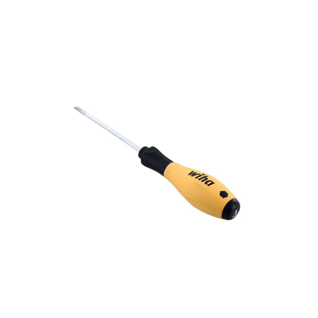 Wiha Tools 30244 ESD SoftFinish Slotted Screwdriver, 4.0 mm x 100 mm
