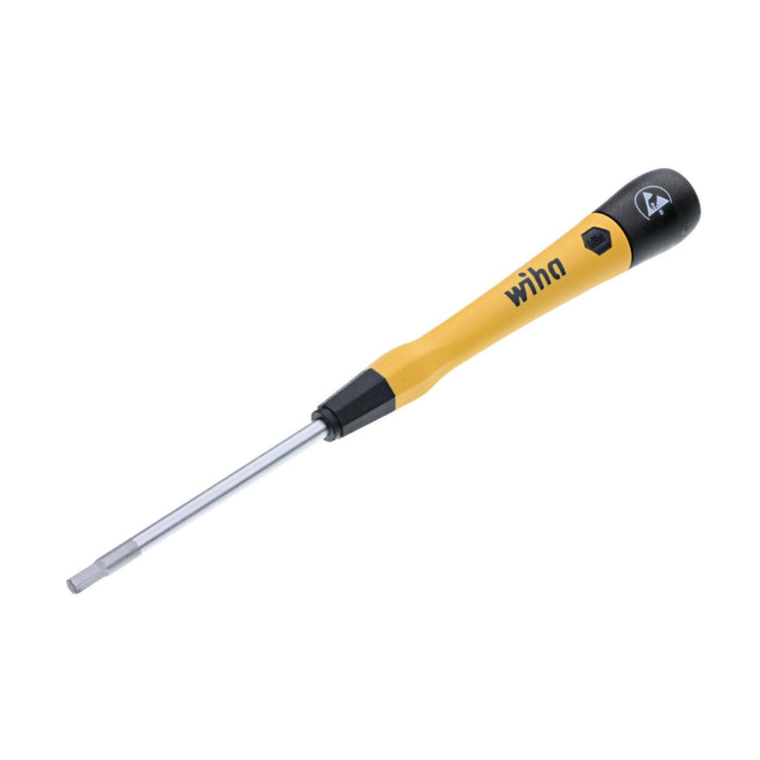 Wiha Tools 27560 ESD Safe Pico Finish Precision Screwdriver - Hex 7/64" x 60mm