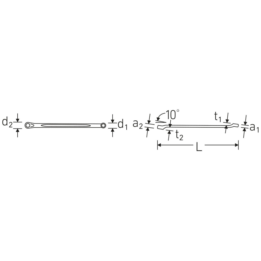 Stahlwille 41612832 Double ended ring Spanner